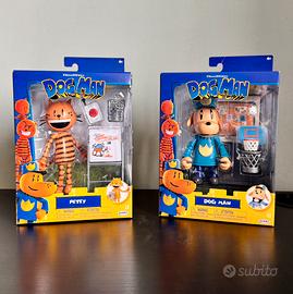 Set Dog Man Petey + Dog Man Jakks