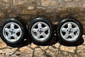 Ruote complete cerchi e gomme da 15 per mini