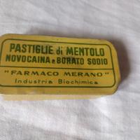 scatolina latta vintage vuota pastiglie di mentolo