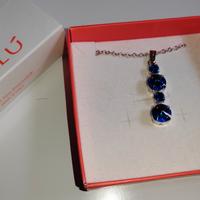 Collana Malù argento zirconi blu