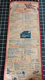 Menù originale da muro Osteria Da Meo Patacca Roma