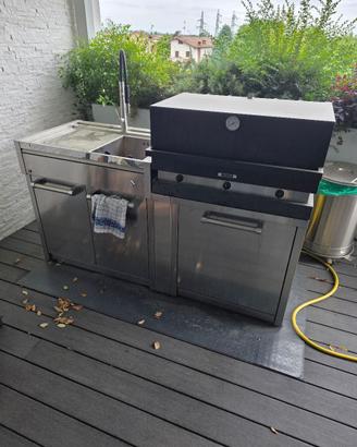 cucina da esterno inox