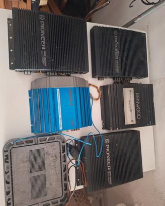 amplificatore e subwofer 