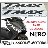 coppia adesivi scudo tmax 500 NERO