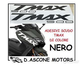 coppia adesivi scudo tmax 500 NERO