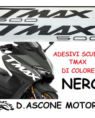 coppia adesivi scudo tmax 500 NERO