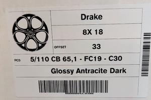 CERCHI NUOVI RAGGIO 18 POLLICI ALFA ROMEO GIULIETT