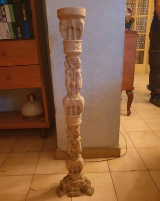 Colonna portafiori portavaso stile indiano