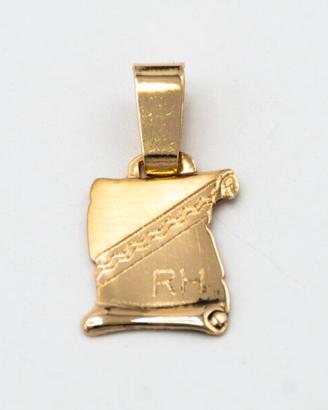 Ciondolo in oro giallo 18 kt "RH" E.266