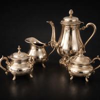 Servizio tè / caffè vintage  4 pezzi – elegante