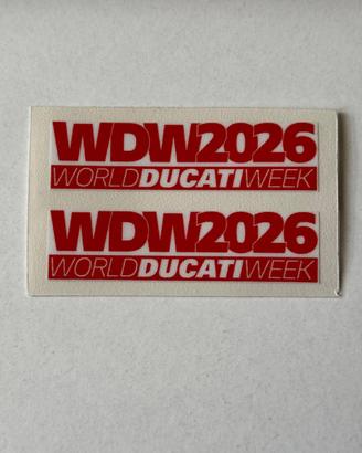 Sticker Ducati WDW 2026
