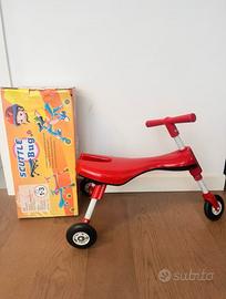 Triciclo pieghevole senza pedali rosso