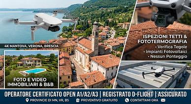 Riprese aeree con drone in 4K | Ispezioni tetti