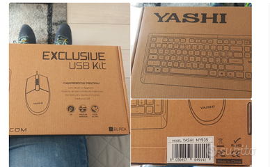 Kit tastiera e mouse Yashi