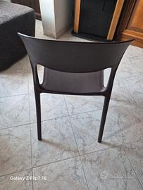 Sedie marroni n. 4 