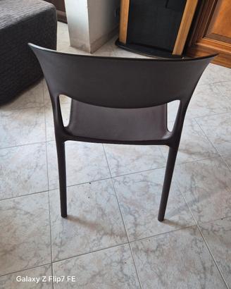 Sedie marroni n. 4 