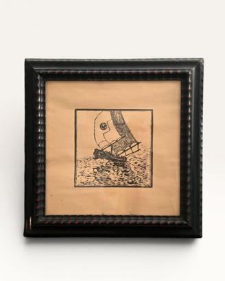 Quadro  Veliero in tempesta — Marina