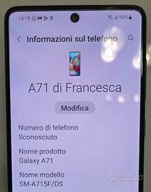 Samsung Galaxy A71 SMA715F/DS 128GB 6GB RAM