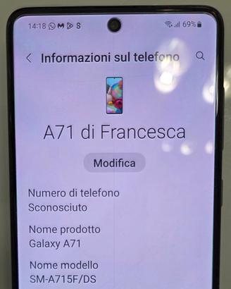 Samsung Galaxy A71 SMA715F/DS 128GB 6GB RAM