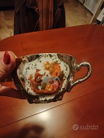 servizio 6 tazze con piattini Bavaria original