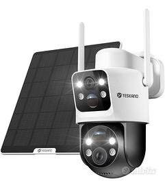 YESKANO Telecamera Wi-Fi Esterno PTZ SOLARE