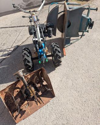 zappatrice motocoltivatore con circolare