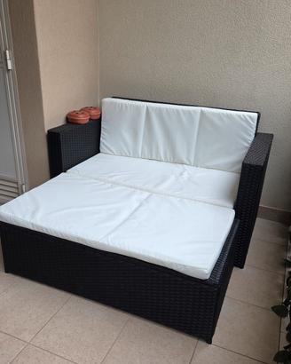 Divanetto da giardino outsunny