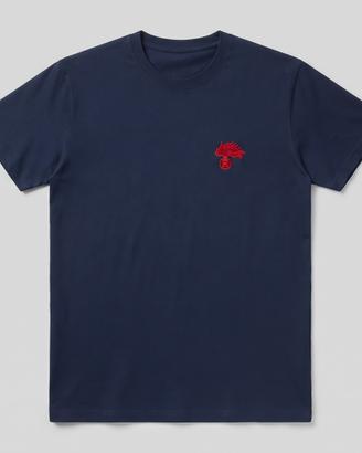 Tshirt militari da collezione con logo ricamato
