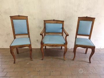 sedute d'antiquariato stile impero