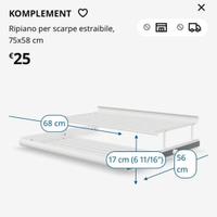 N. 04 porta scarpe per armadio PAX IKEA