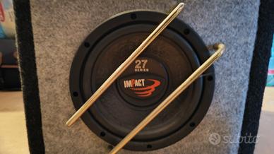 Subwoofer Impact 27 series compreso di cassa