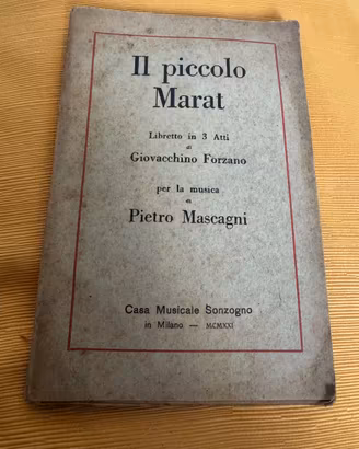 2 Libretti d'Opera d'Epoca Sonzogno (1921)