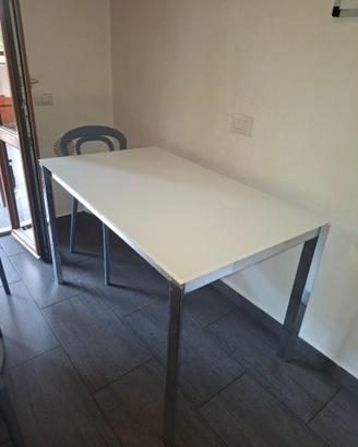 🍽️ Tavolo IKEA vetro bianco allungabile 70x118-17