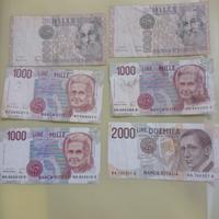 Lotto 10 Banconote Lire Storiche