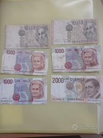 Lotto 10 Banconote Lire Storiche