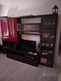 parete attrezzata come nuova