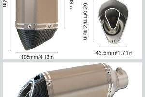 Tubo scarico silenziatore