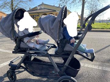 Passegino peg-perego gemellare trio