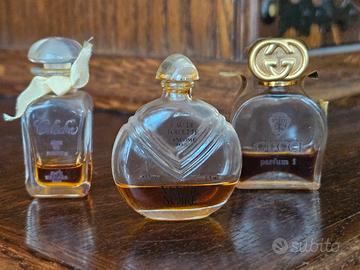 3 bottiglie profumo mignon raro semi vuote