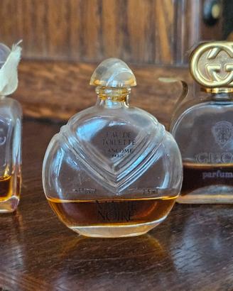 3 bottiglie profumo mignon raro semi vuote