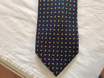 Marinella Napoli cravatta seta pari al nuovo