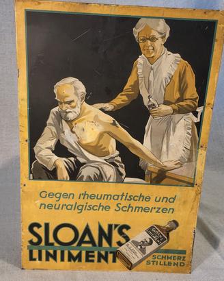 targa in metallo smaltato inizio novecento Germani