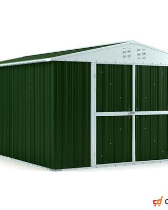 Box doppia porta in lamiera 327x459 verde scuro