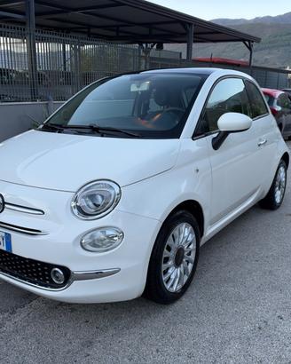 Fiat 500 1.2 benzina 69cv Lounge 2017 tetto panora