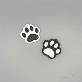 Portachiavi impronta zampa cane e gatto