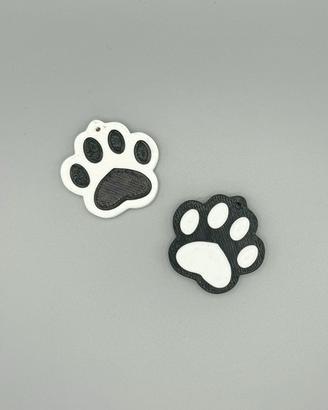 Portachiavi impronta zampa cane e gatto