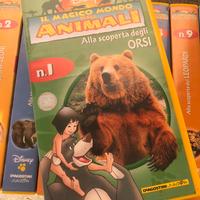 VHS Disney- Il magico mondo degli animali- 10pz