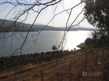 5 ettari in riva al lago + rudere antico baglio