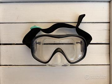 Maschera Snorkeling Decathlon Bambino Adulto Nero