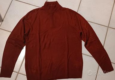 Maglione uomo rosso bordeaux tg XL